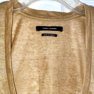 Isabel Marant soft linen scoop neck tank